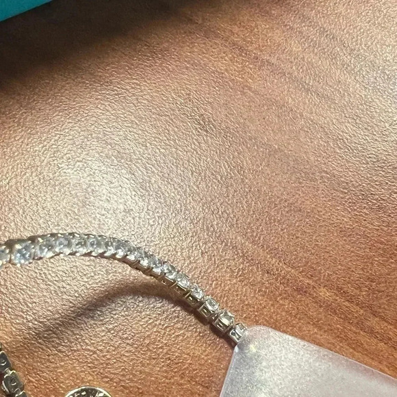 Kenneth Jay Lane CZ Diamond Tennis Bracelet NWT - Picture 5 of 8